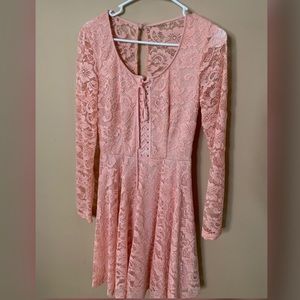 Pink Lace Dress
